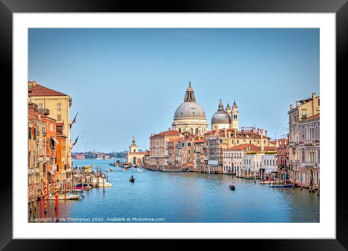 The Grand Canal Framed Mounted Print by Viv Thompson