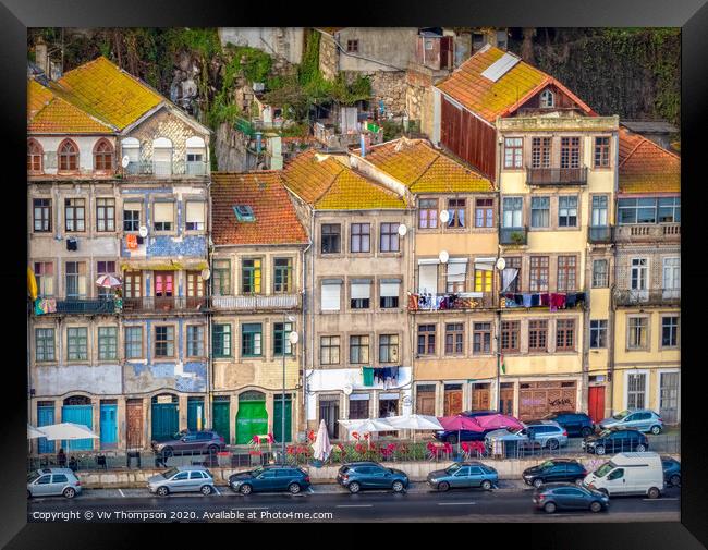 Living in Porto Framed Print by Viv Thompson