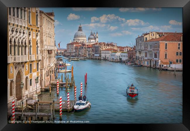 Venice and The Grand Canal Framed Print by Viv Thompson