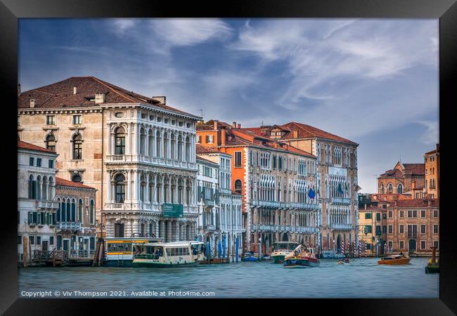 Historic Venice Framed Print by Viv Thompson