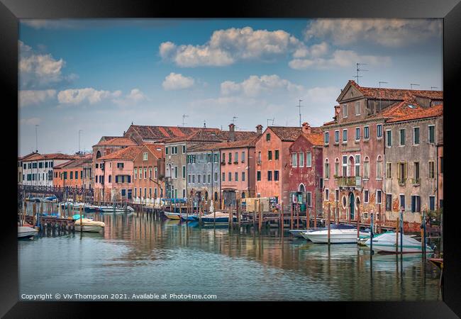 The Back Streets of Venice Framed Print by Viv Thompson