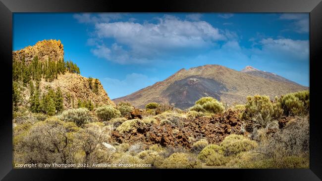 Mount Teide National Park Framed Print by Viv Thompson