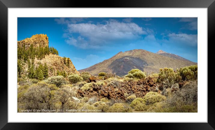 Mount Teide National Park Framed Mounted Print by Viv Thompson
