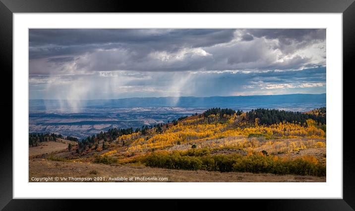 The Rain in Utah Framed Mounted Print by Viv Thompson