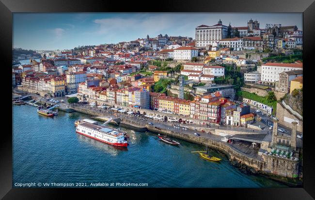 The City of Porto Framed Print by Viv Thompson