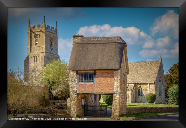 The Lych Gate  Framed Print by Viv Thompson