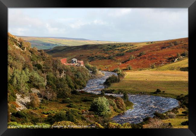 The river Tees in the Pennines. Framed Print by Paul Clifton