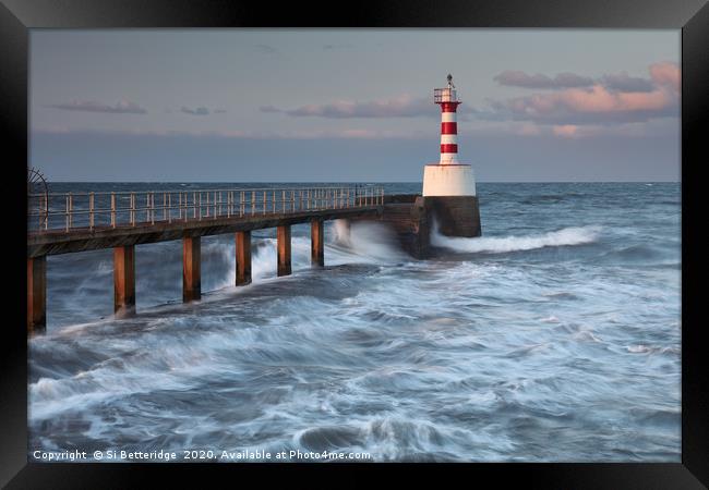 Striped Framed Print by Si Betteridge