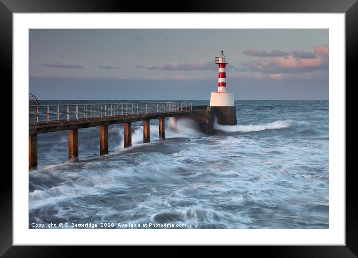 Striped Framed Mounted Print by Si Betteridge