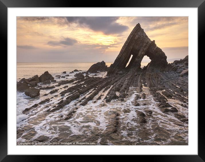 Dramatic Stack Framed Mounted Print by Si Betteridge