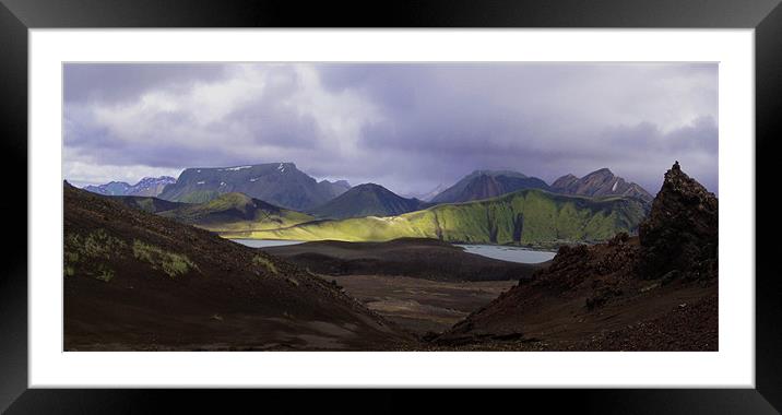 Iceland - Landmannalaugar  Framed Mounted Print by David Turnbull