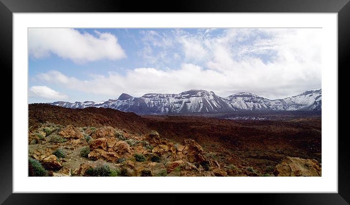 Spain - Parque National del Teide  Framed Mounted Print by David Turnbull