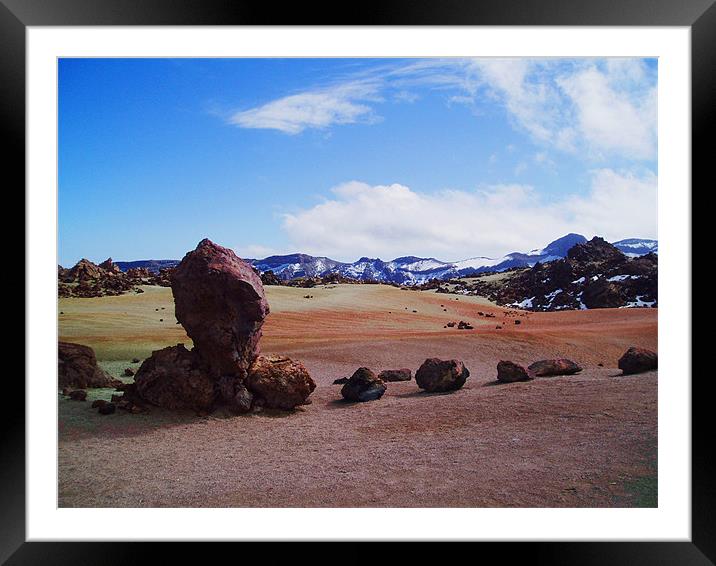 Spain - Parque National del Teide 1  Framed Mounted Print by David Turnbull