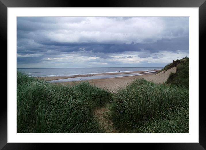 Coast - Blyth beach and Dunes  Framed Mounted Print by David Turnbull