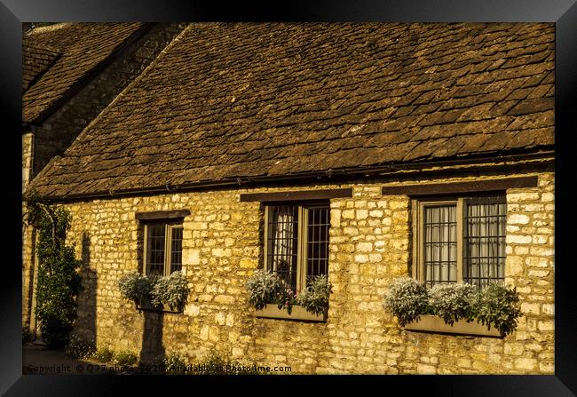 old English town and beautiful historic buildings, Framed Print by Q77 photo