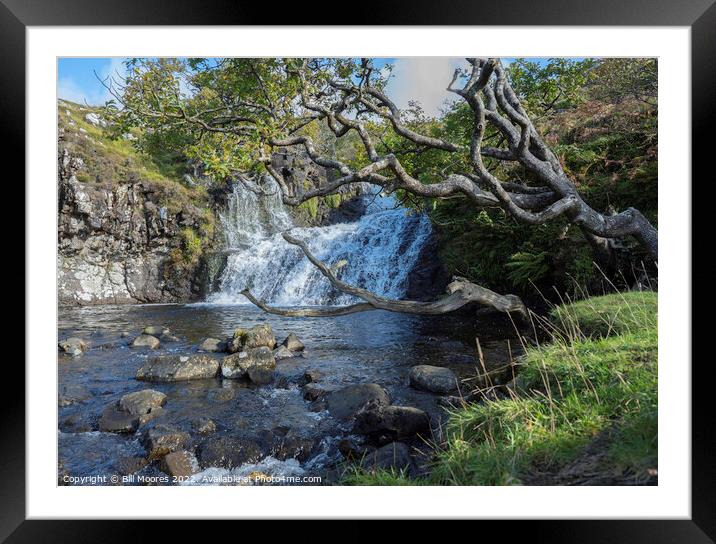 Eas Fors Waterfall Framed Mounted Print by Bill Moores