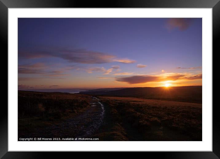 Sunrise on Exmoor Framed Mounted Print by Bill Moores