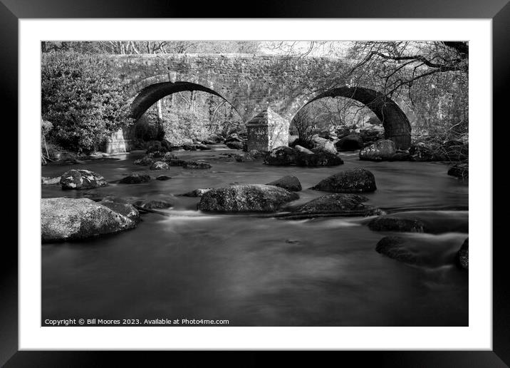 Dartmeet bridge Framed Mounted Print by Bill Moores