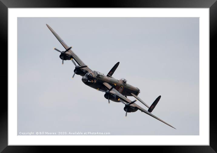 BBMF Avro-Lancaster Framed Mounted Print by Bill Moores