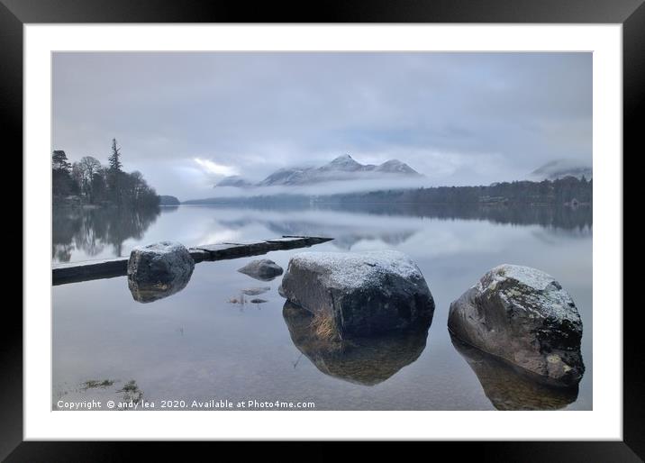Cold Solitude Framed Mounted Print by andy lea