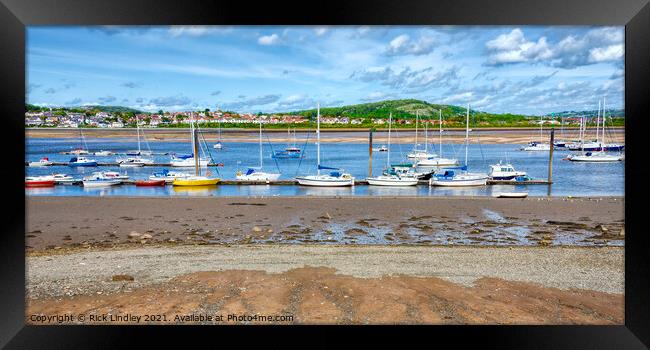 Moored Boats Conwy Framed Print by Rick Lindley