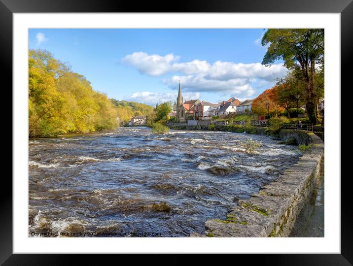 Autumn in Llangollen Framed Mounted Print by Rick Lindley