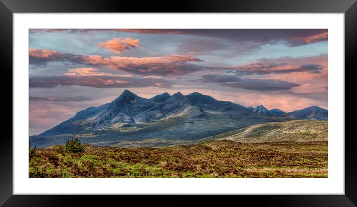 The Cullins on the Isle of Skye Framed Mounted Print by Rick Lindley