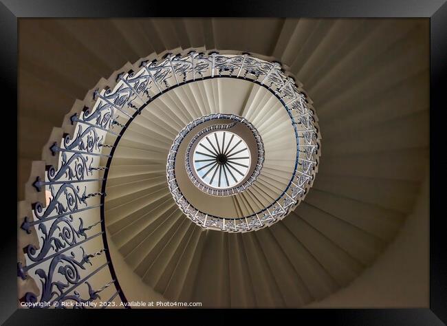 The Spiral Staircase Framed Print by Rick Lindley