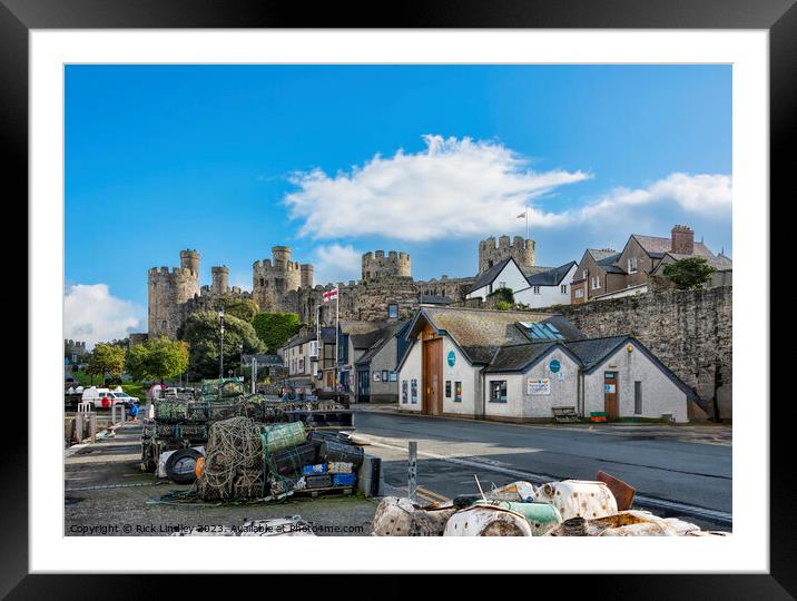 Conwy Castle Framed Mounted Print by Rick Lindley