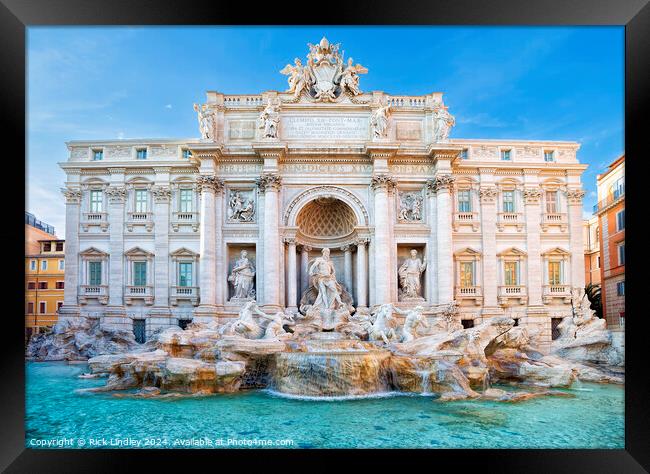 Trevi Fountain Framed Print by Rick Lindley