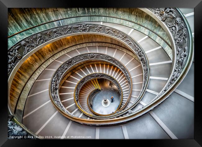 Spiral Down Framed Print by Rick Lindley