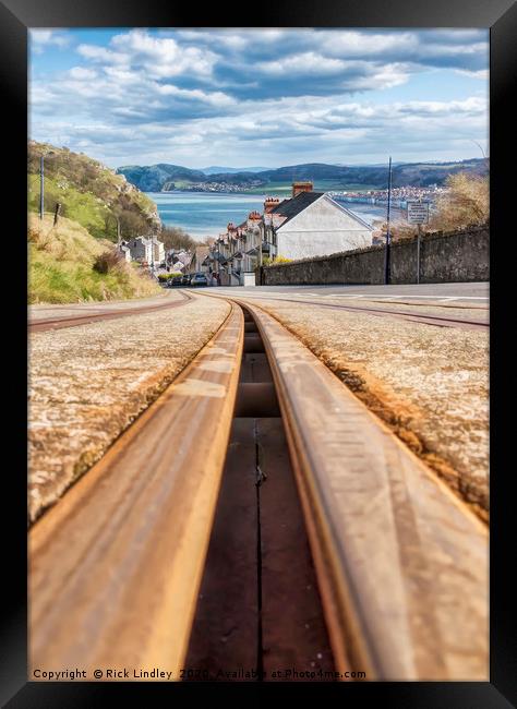 On the Right Track Framed Print by Rick Lindley
