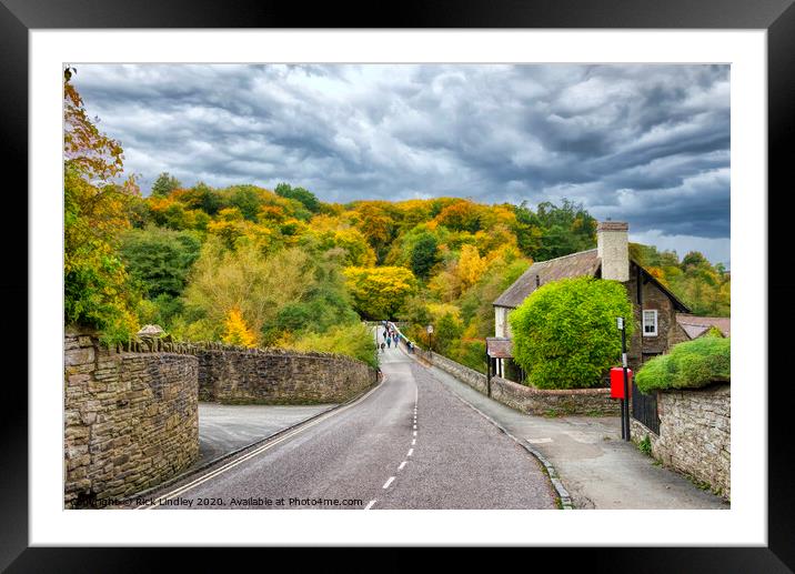 Ludlow In Autumn Framed Mounted Print by Rick Lindley