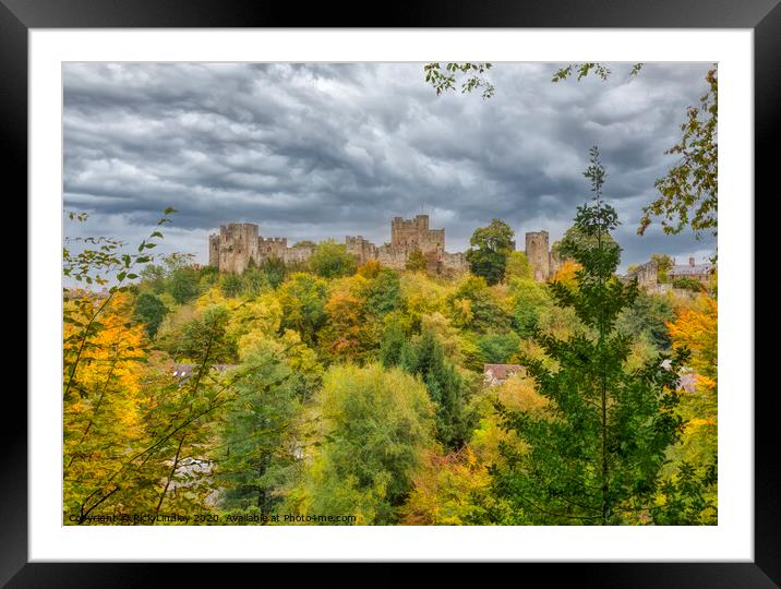 Ludlow Castle Framed Mounted Print by Rick Lindley