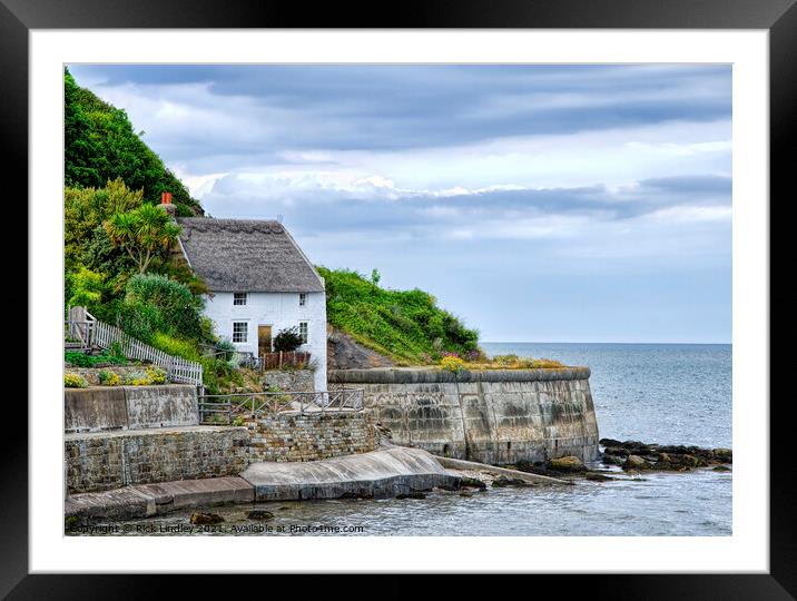 House By The Sea Framed Mounted Print by Rick Lindley