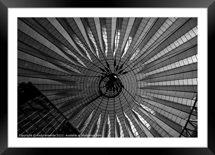 Sony Center Rooftop Berlin Framed Mounted Print by Andy Brownlie