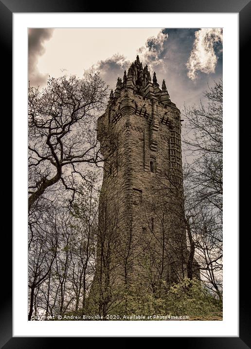 Wallace Monument, Stirling Framed Mounted Print by Andy Brownlie
