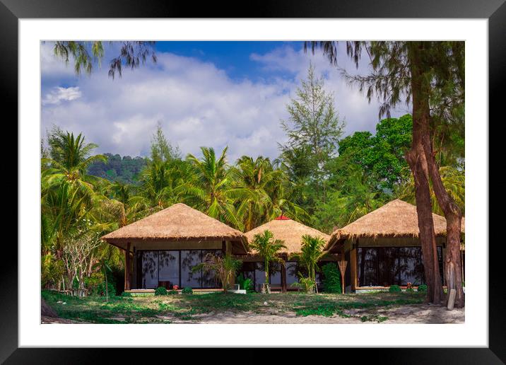 Luxury tropical resort Thailand. Framed Mounted Print by Jordan Jelev