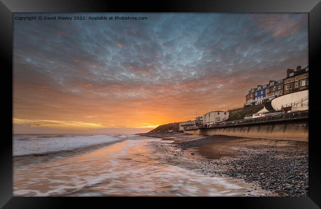 Cromer Beach Under A Dawn Sky Framed Print by David Powley