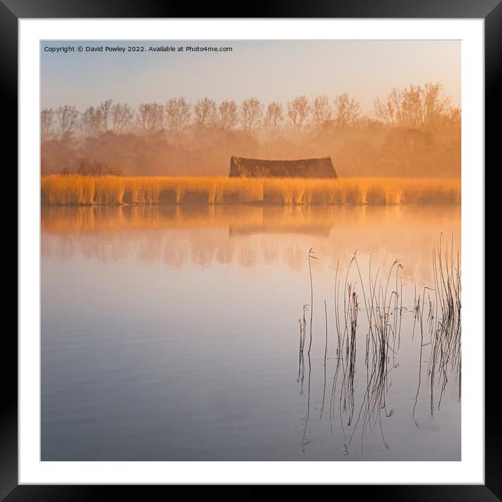 Morning Light Over Horsey Mere Framed Mounted Print by David Powley