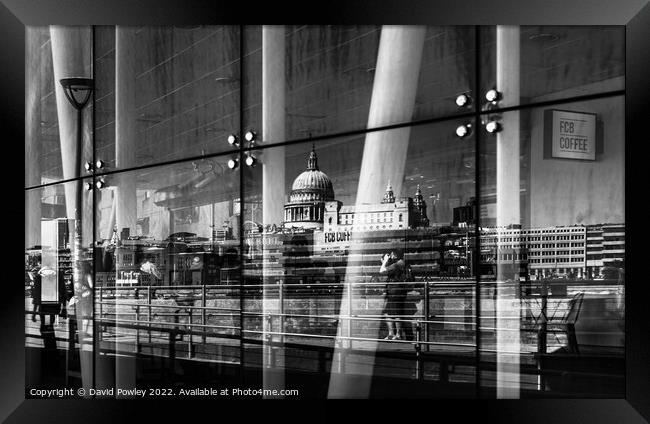 Southbank Reflections Framed Print by David Powley