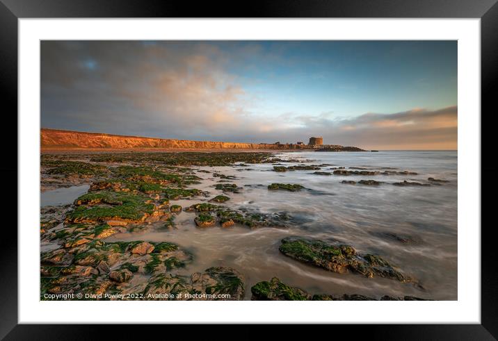 Captivating Sunrise over Bawdsey Beach Framed Mounted Print by David Powley
