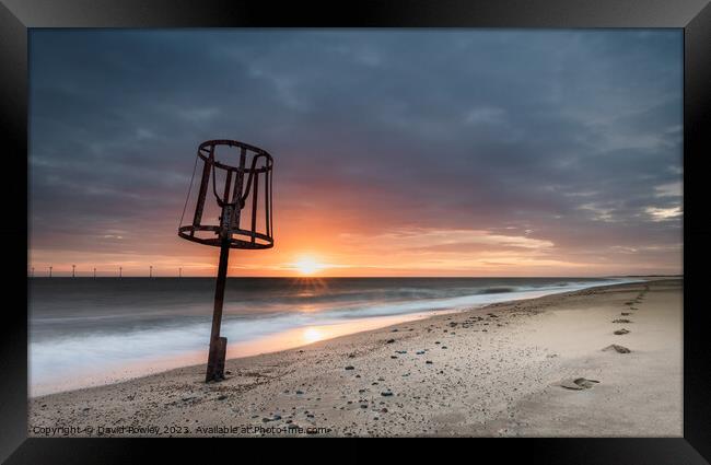 Majestic Norfolk Sunrise Framed Print by David Powley