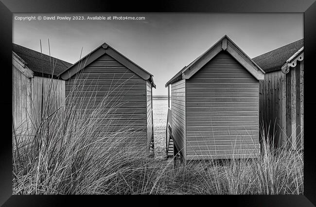 Beach Views at Wells Framed Print by David Powley