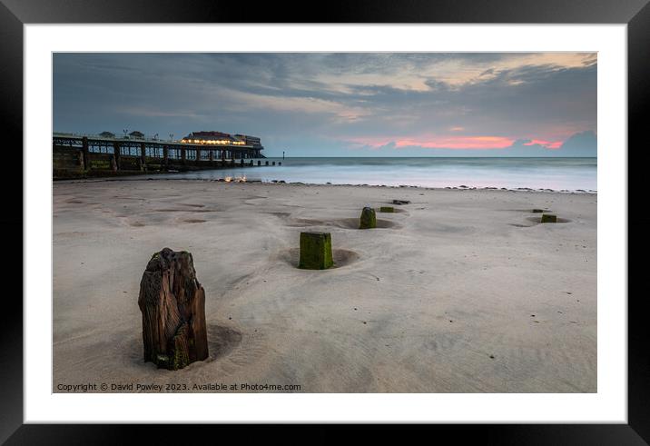 Early Morning on Cromer Beach Framed Mounted Print by David Powley