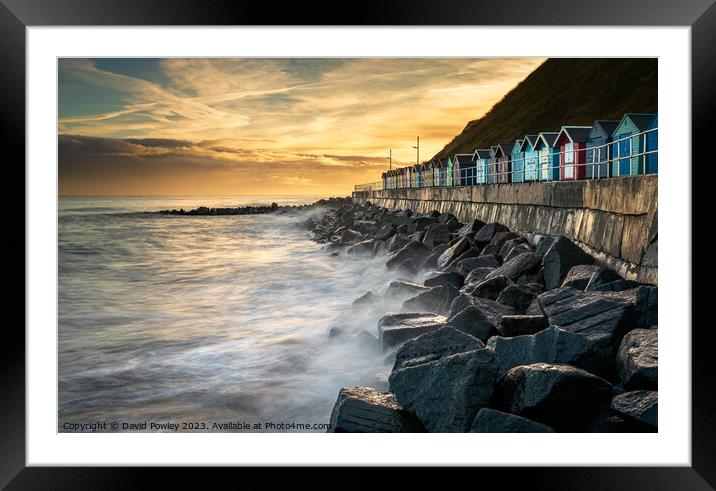 Sheringham Seafront At Dawn Framed Mounted Print by David Powley