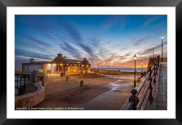 Cromer Pier at Sunrise Framed Mounted Print by David Powley