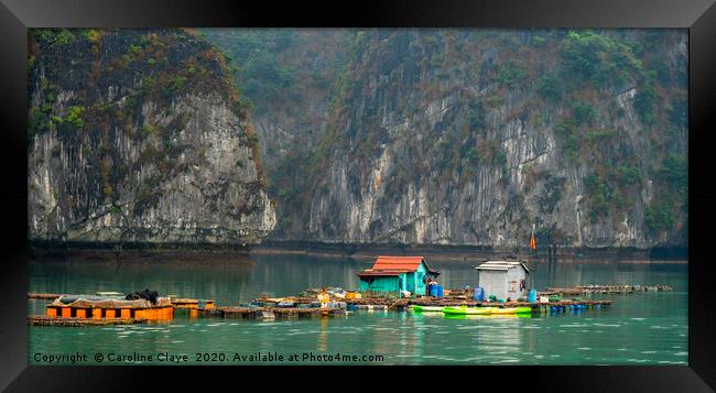 Ha Long Bay Framed Print by Caroline Claye