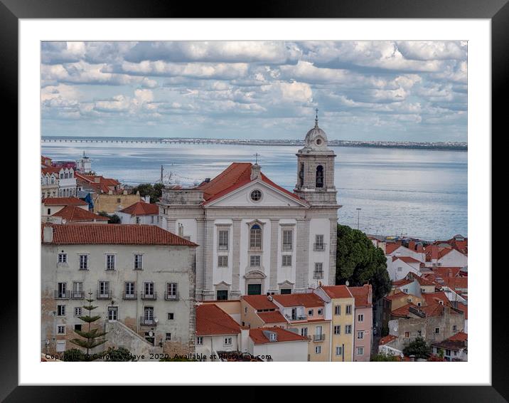 Lisbon Framed Mounted Print by Caroline Claye