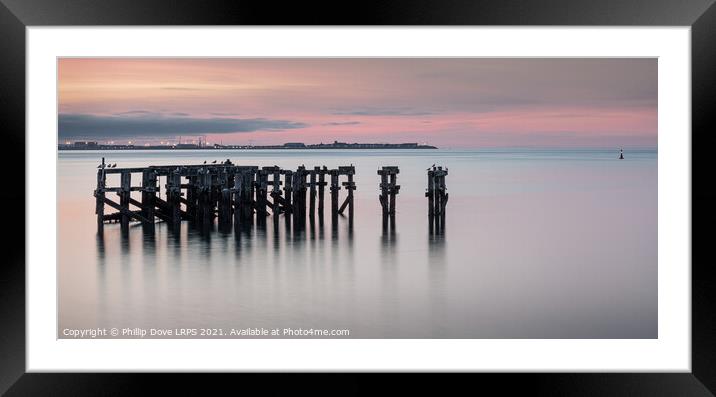 Tees Bay Framed Mounted Print by Phillip Dove LRPS